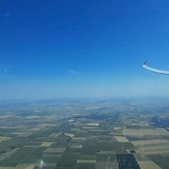 Flugwegposition um 13:14:45: Aufgenommen in der Nähe von Kreis Baja, Ungarn in 1391 Meter